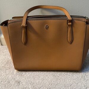 Tory Burch Brown Leather Satchel